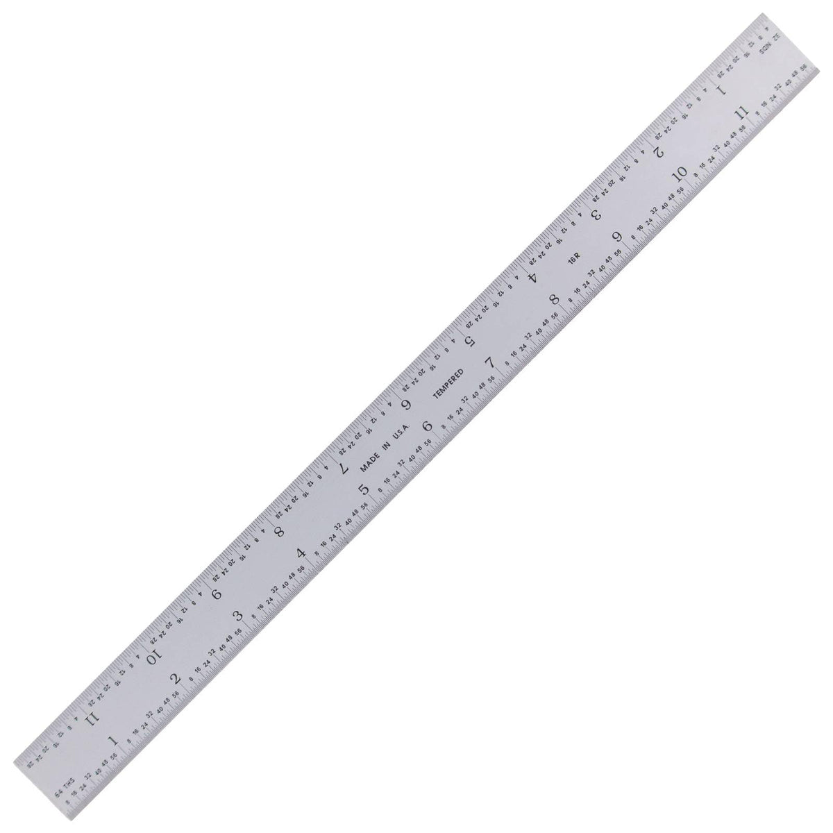 PEC Tools Made in USA 6 Inch Metal Ruler, Scale (1/32",1/64",1/50",1/100")
