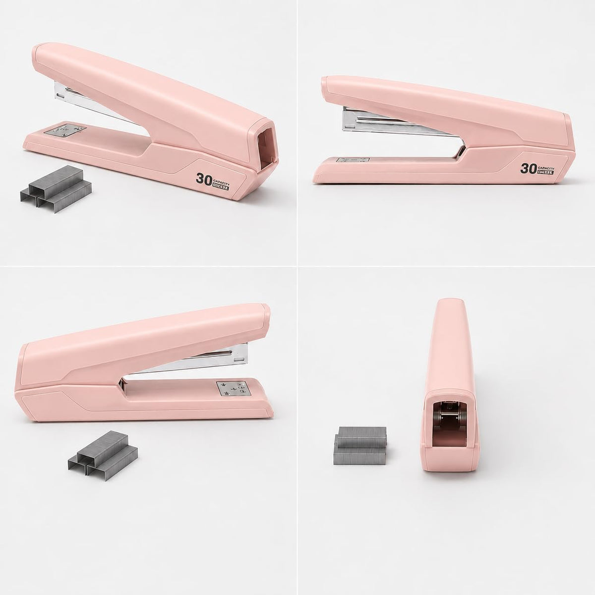 Metal Stapler with 830 Staples,Pink Stapler,Staplers for Desk