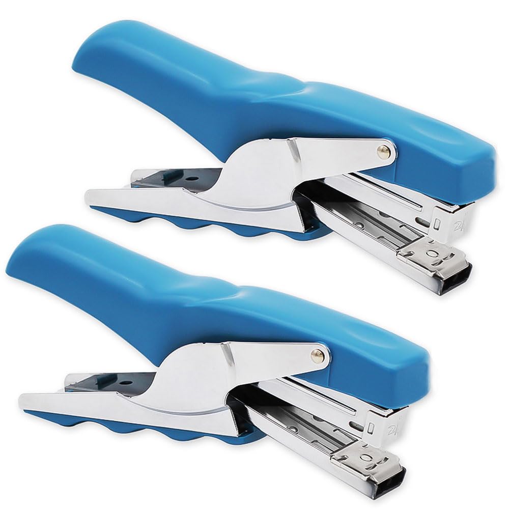Stapler with 1000 Staples-Plier Stapler Save 60% Power(White)