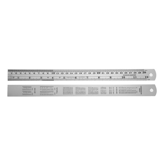 3PCS 12 Inch Metal Ruler,Stainless Steel Rulers with Inch and Metric Graduations ,Suitable for Engineering Drawings and Offices Family