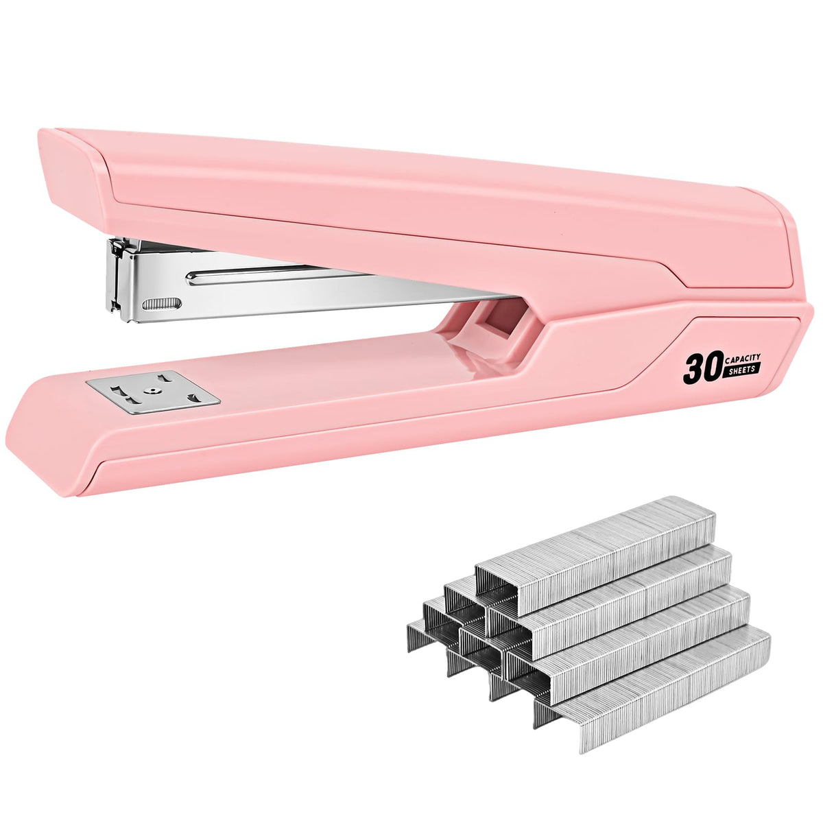 Metal Stapler with 830 Staples,Pink Stapler,Staplers for Desk