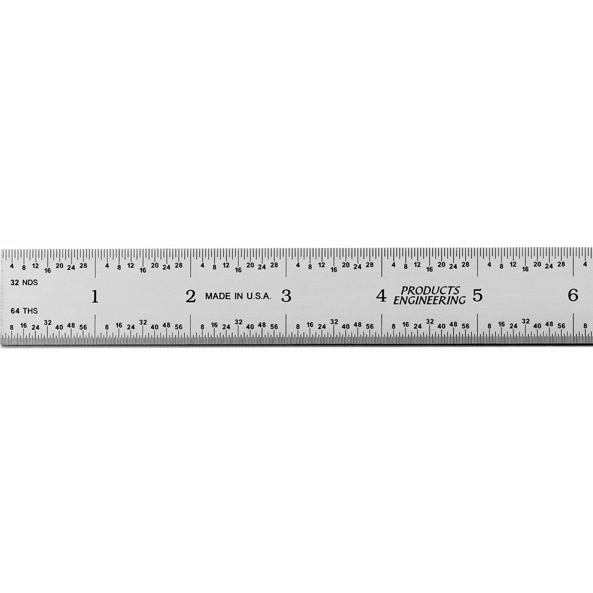 PEC Tools Metal Ruler, 12"/300mm, Made in USA