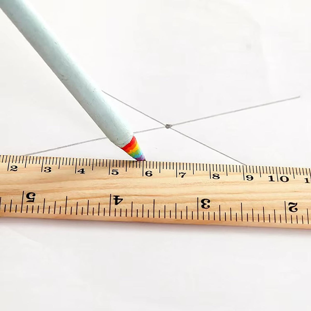 3 Pack Wooden Ruler (6, 8, 12 Inch) Wood Ruler Measuring Tool