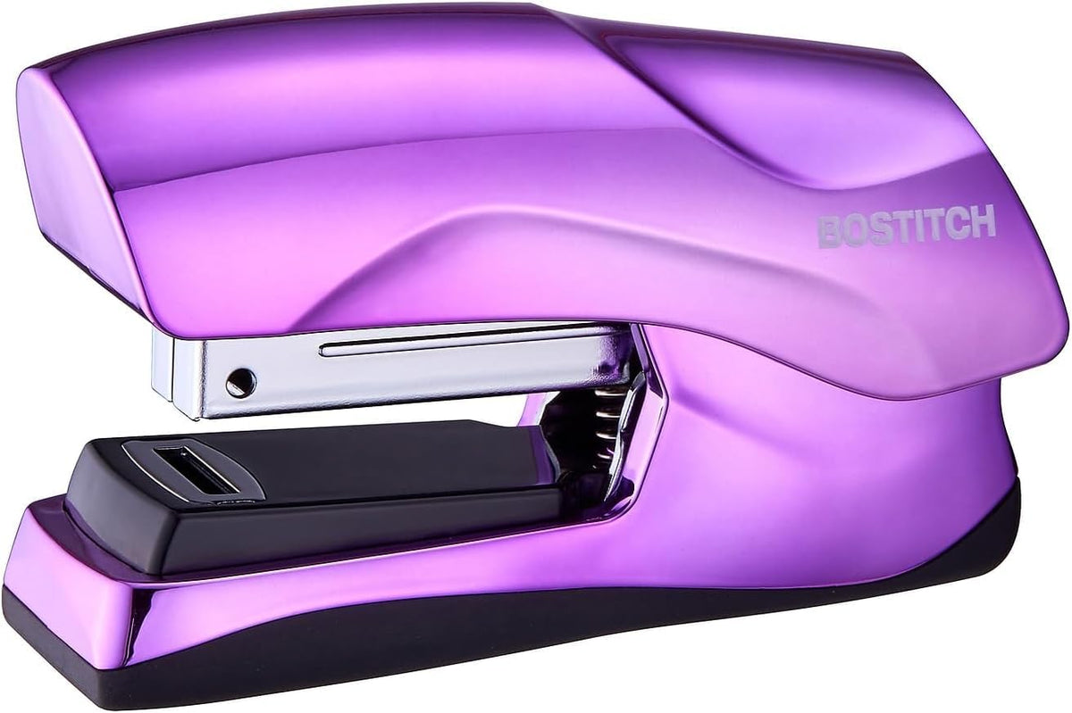 Bostitch Office Heavy Duty Stapler, 40 Sheet Capacity, No Jam, Half Strip, Fits into the Palm of Your Hand, For Classroom, Office or Desk, Navy Blue