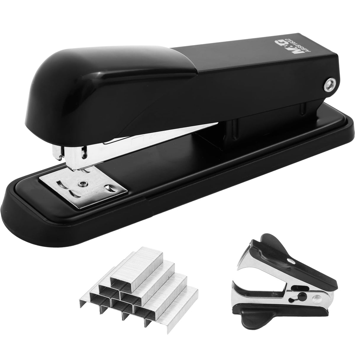 M&G Metal Stapler with 1000 Staples & Remover, 25-Sheet Compact, White