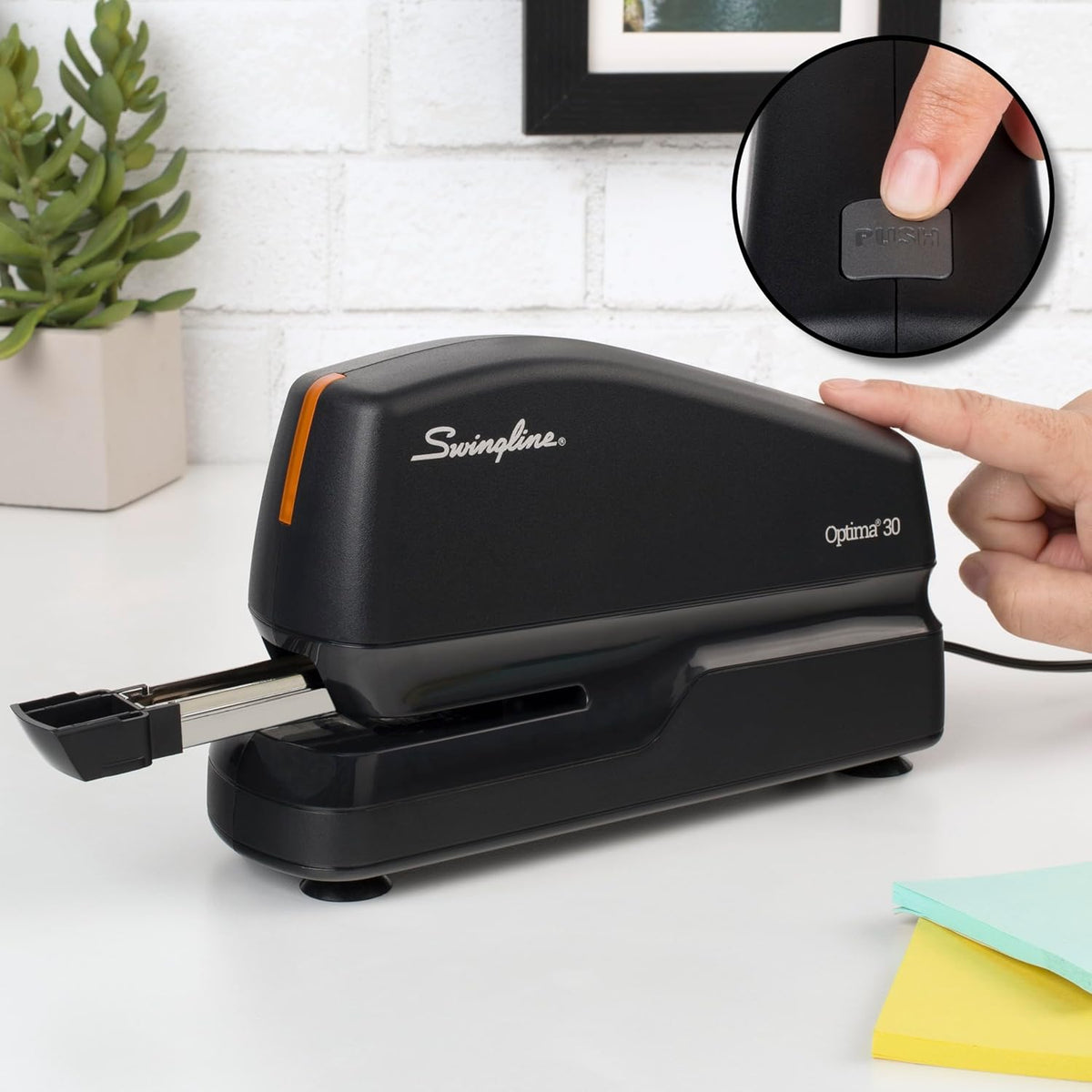 Swingline Electric Stapler, 30 Sheet Capacity, Optima 30, Black (42150)