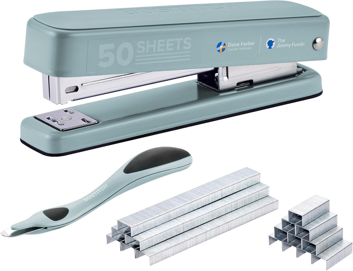 Bostitch Titan Heavy Duty 50 Sheet Stapler, 1750 Staples Included, Sage