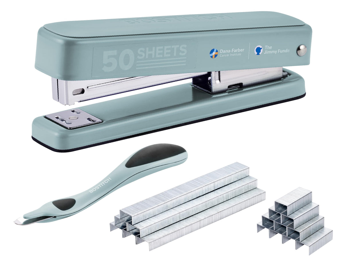 Bostitch Titan Heavy Duty 50 Sheet Stapler, 1750 Staples Included, Sage