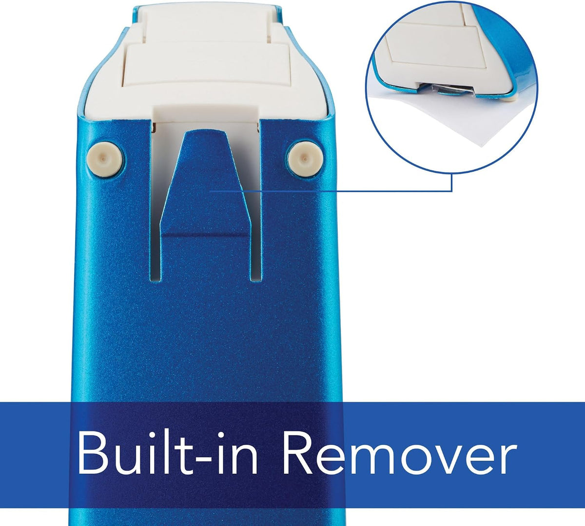 Swingline Stapler, NeXXt Series Wow, Desktop Stapler, 40 Sheet Capacity, Blue (55047036)