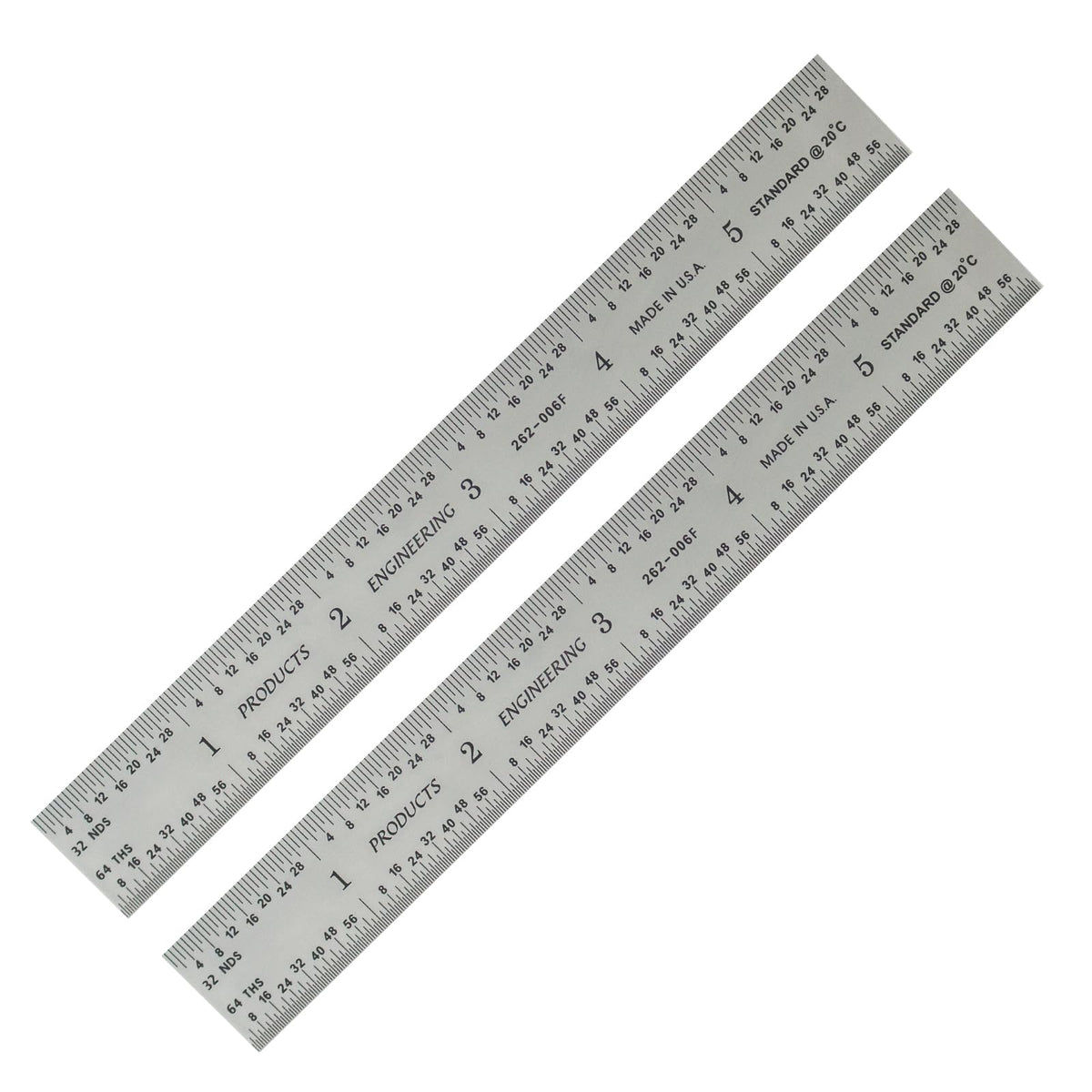 PEC Tools Metal Ruler, 12"/300mm, Made in USA