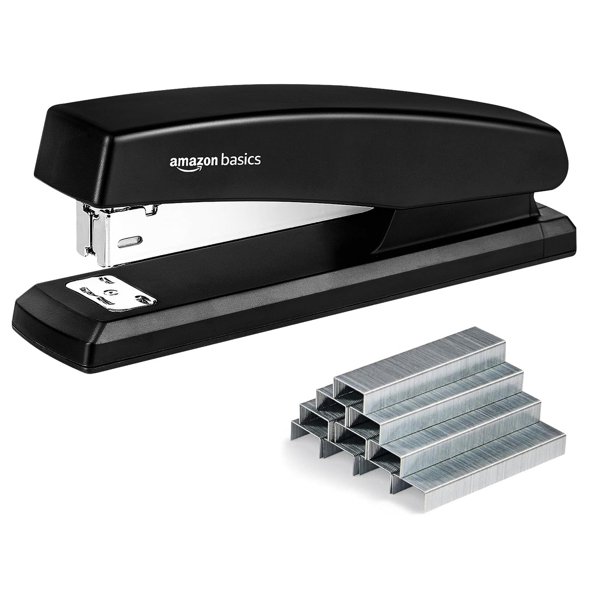 Amazon Basics Stapler Value Pack, 25 Sheet Capacity, Standard, with 3000 Staples and 3 Staple Removers, Black, 3-Pack