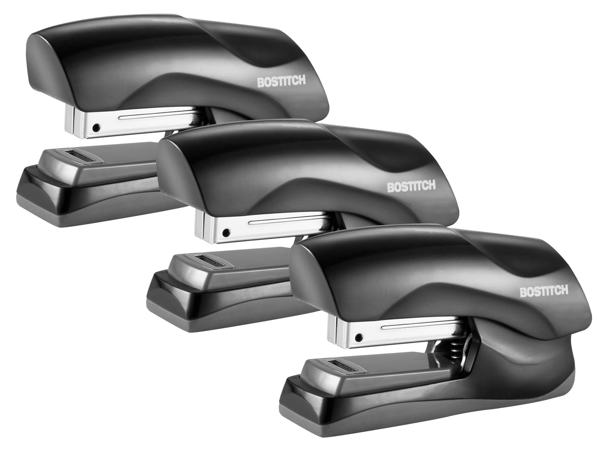 Bostitch Office Heavy Duty Stapler, 40 Sheet Capacity, No Jam, Half Strip, Fits into the Palm of Your Hand, For Classroom, Office or Desk, Black