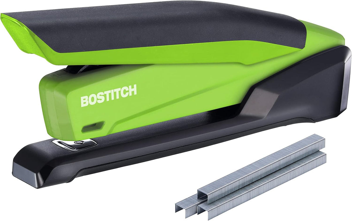 Bostitch Office Executive 3 in 1 Stapler, One Finger, 25 Sheet, Green