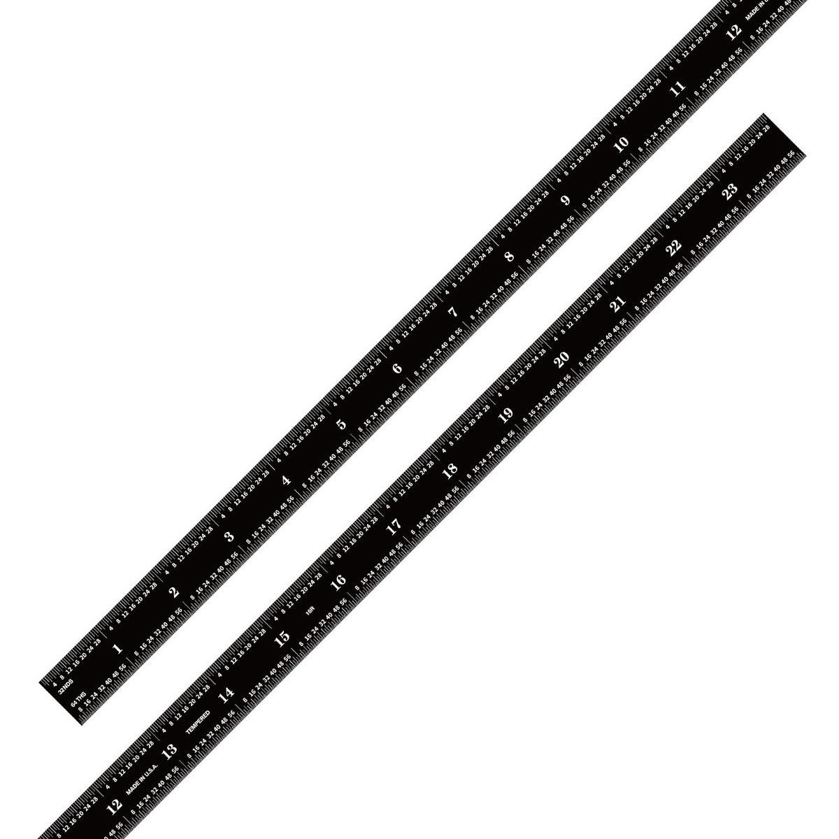 PEC Tools Made in USA 6 Inch Metal Ruler, Scale (1/32",1/64",1/50",1/100")