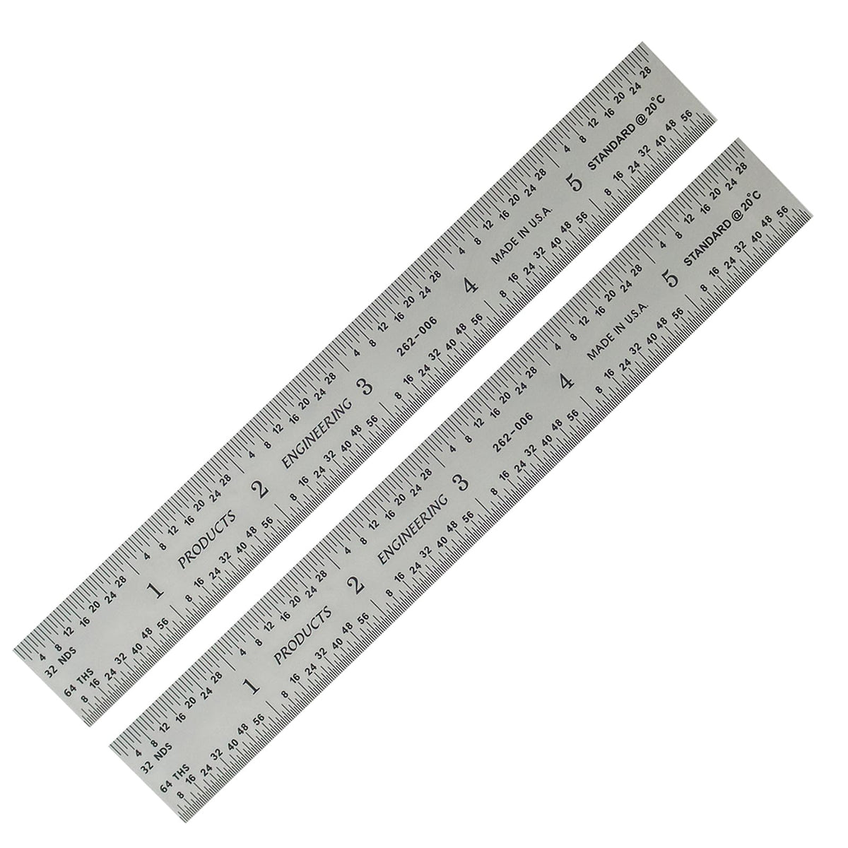 PEC Tools Metal Ruler, 12"/300mm, Made in USA