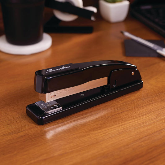 Swingline Stapler, 2 Pack, Commercial Desktop Stapler, 20 Sheet Capacity, Durable Metal Stapler for Desk, Black (44401AZ)
