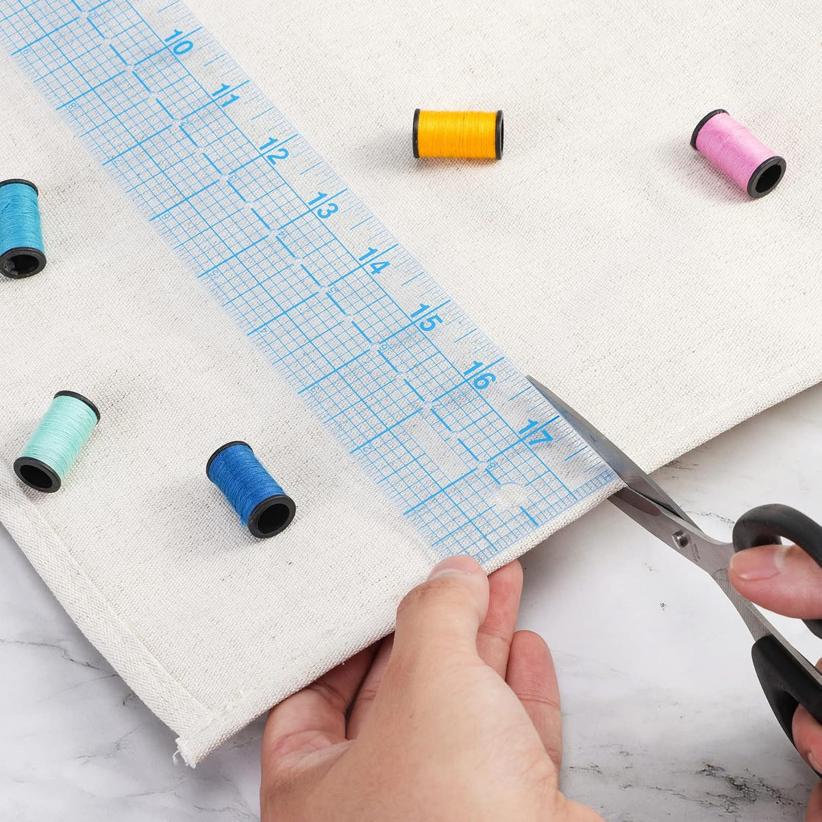 See-Thru Accurate Positioning and Marking Sewing Clear Ruler 2 x 18 inch