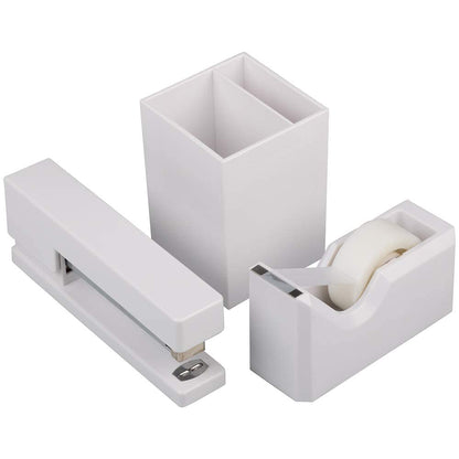 JAM PAPER Office & Desk Sets - 1 Stapler & 1 Tape Dispenser - Gold - 2/Pack