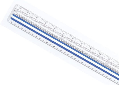 Westcott Data Processing Magnifying Ruler, 2X Magnification, 1/16-Inch & Tenths Scales, Back-to-School, School Supplies, Classroom Supplies, 12-Inch
