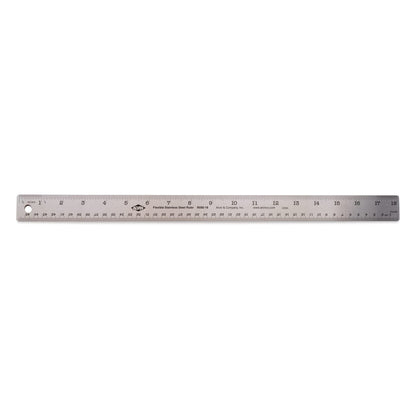 ALVIN Stainless Steel Ruler 24 Inches Model R590-24 Drawing and Design Tool for Students and Professionals, Great for Drafting, Architecture, Engineering, and Art - Stainless Steel Ruler -24 Inches