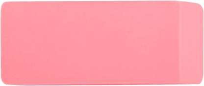 Amazon Basics Rectangular Erasers for School and Office, Pink, Art Eraser for Drawing, Stationery Supplies, 24 Count