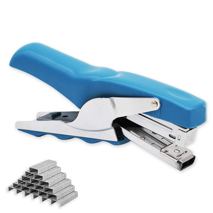 Stapler with 1000 Staples-Plier Stapler Save 60% Power(White)