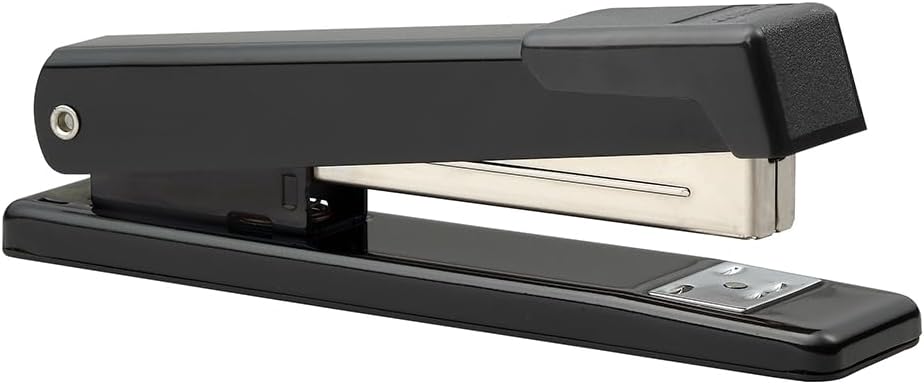 Bostitch Office Classic Metal Desktop Stapler, 20 Sheet Capacity, Dual Clinch, Opens for Tacking, Full-Strip, Black, 3-Pack
