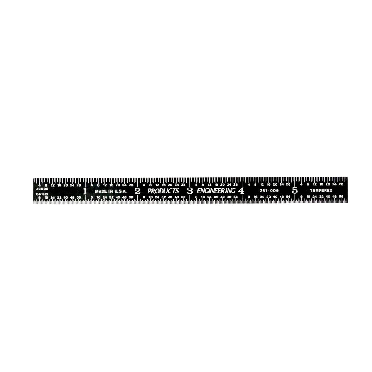 PEC Tools Metal Ruler, 12"/300mm, Made in USA
