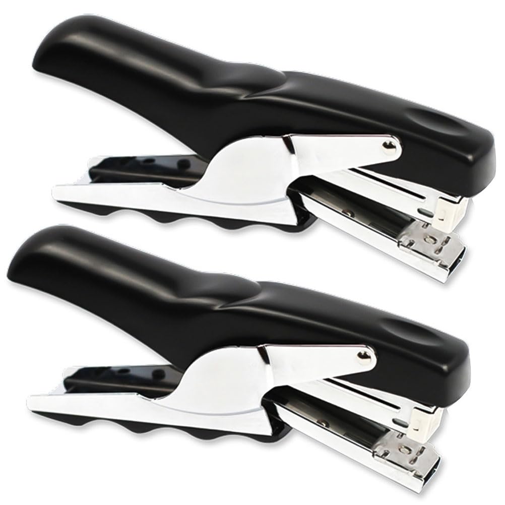 Stapler with 1000 Staples-Plier Stapler Save 60% Power(White)