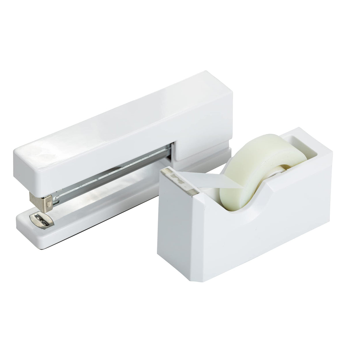 JAM PAPER Office & Desk Sets - 1 Stapler & 1 Tape Dispenser - Gold - 2/Pack