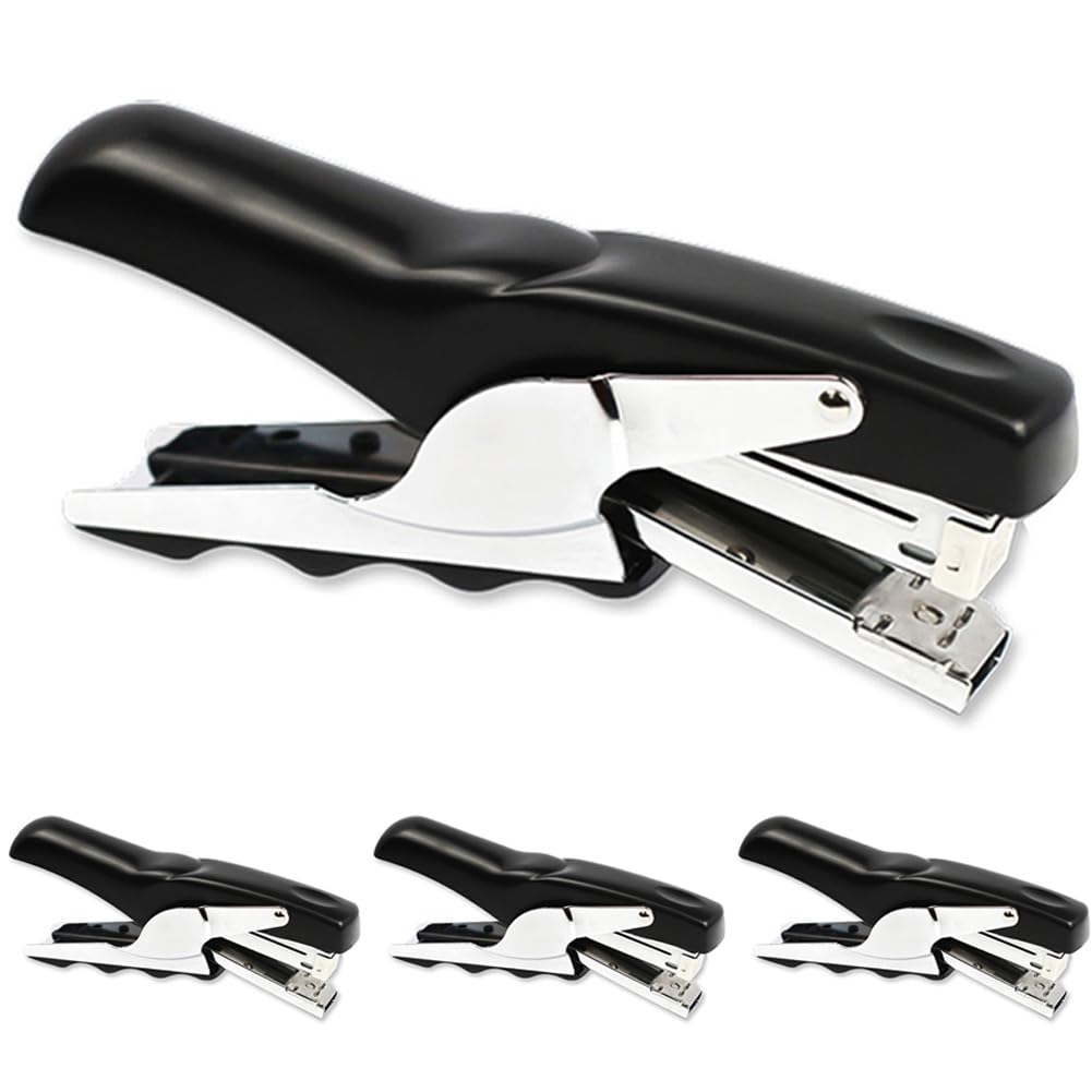 Stapler with 1000 Staples-Plier Stapler Save 60% Power(White)