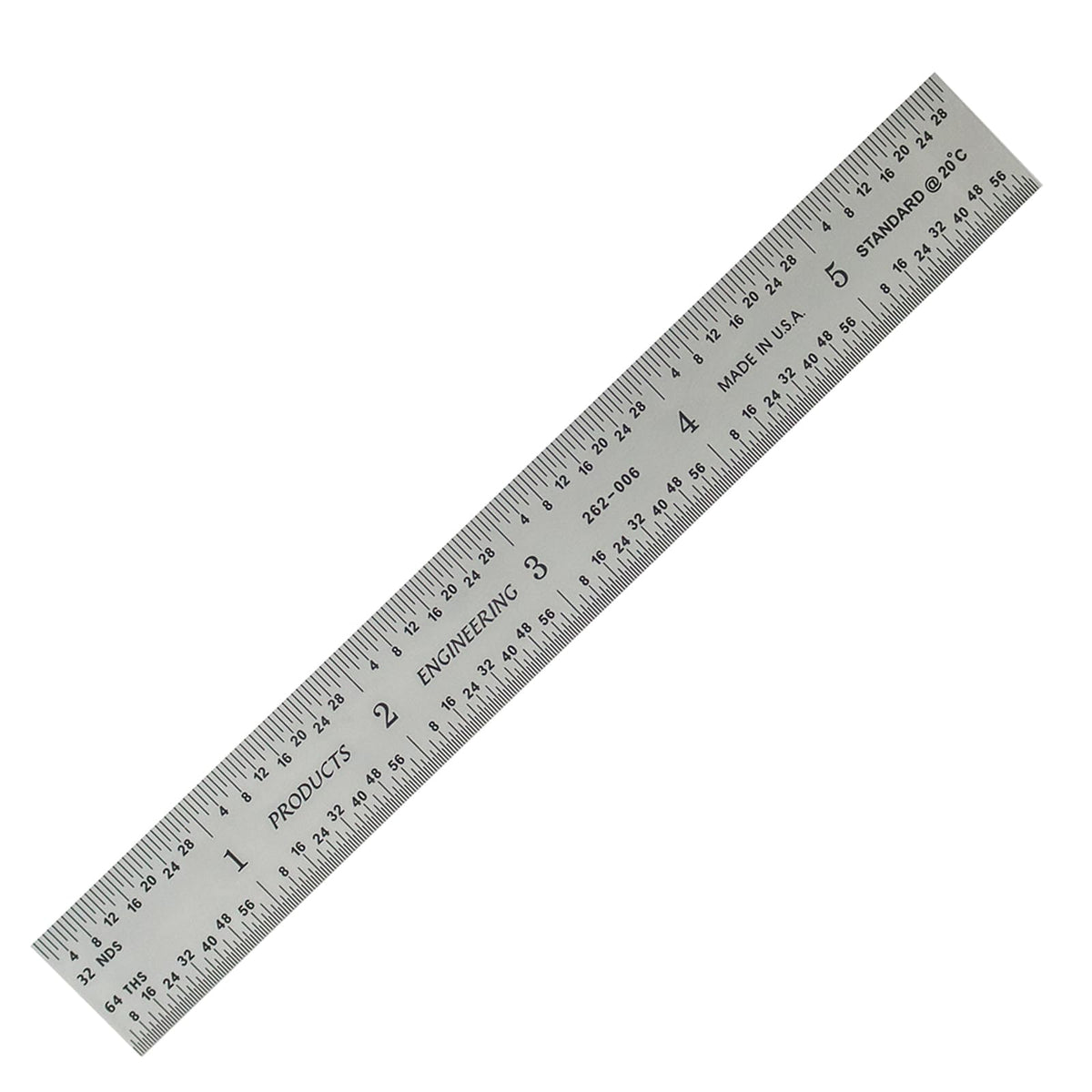 PEC Tools Metal Ruler, 12"/300mm, Made in USA