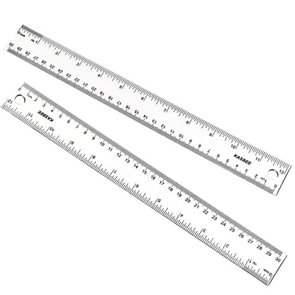 Clear Plastic Ruler 6 Inch, 12 Inch, Straight Rulers for School, Office