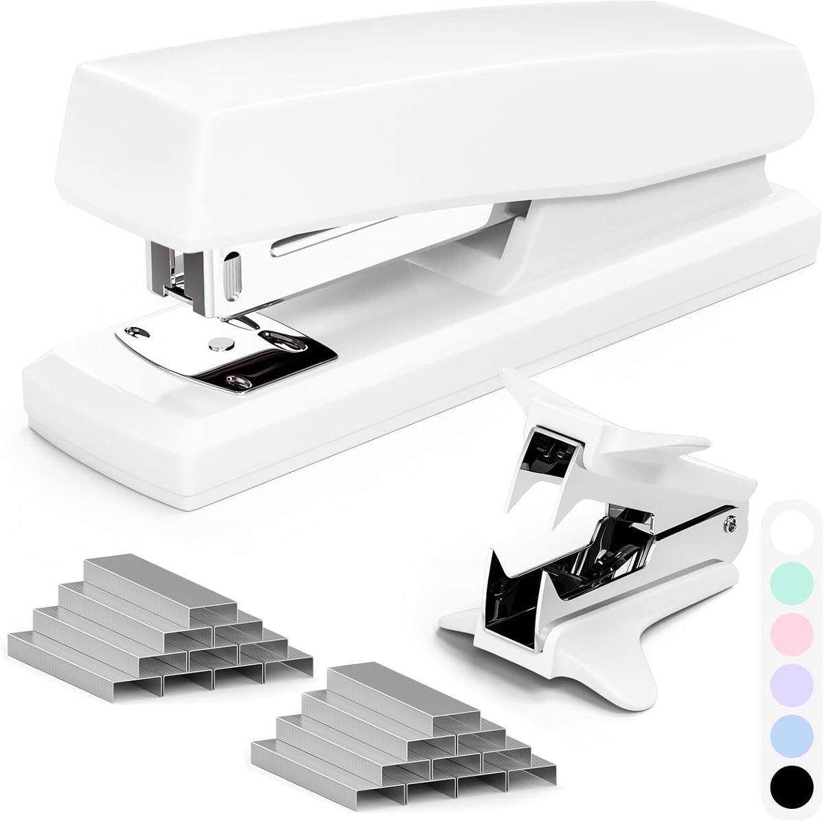 Pink Office Stapler, Paper Stapler and Staples, Pink Office Supplies