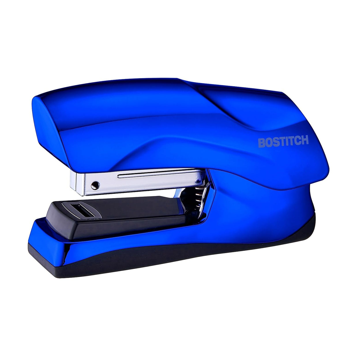 Bostitch Office Heavy Duty Stapler, 40 Sheet Capacity, No Jam, Half Strip, Fits into the Palm of Your Hand, For Classroom, Office or Desk, Navy Blue