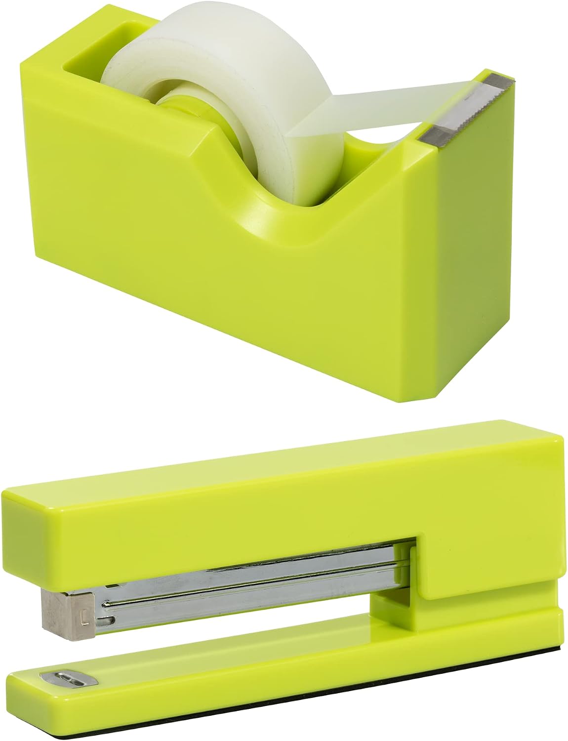JAM PAPER Office & Desk Sets - 1 Stapler & 1 Tape Dispenser - Gold - 2/Pack