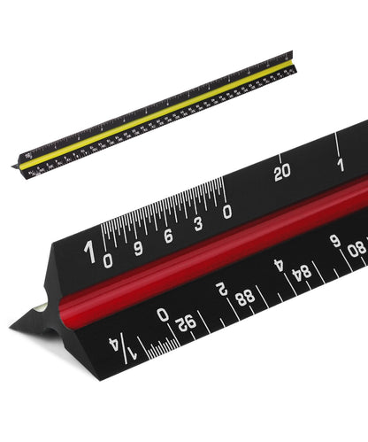 Mr. Pen- Architectural Scale, 12 inch, Black, Scale Ruler Contractor