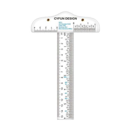 6 Inches Acrylic Clear T-Square Ruler,1 Pack,T Square Ruler,Transparent,T Ruler,for Crafting Drafting and General Layout Work Art Framing & Drafting Scrapbooking Crafting Arts Crafts Supplies Tools