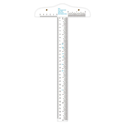 6 Inches Acrylic Clear T-Square Ruler,1 Pack,T Square Ruler,Transparent,T Ruler,for Crafting Drafting and General Layout Work Art Framing & Drafting Scrapbooking Crafting Arts Crafts Supplies Tools