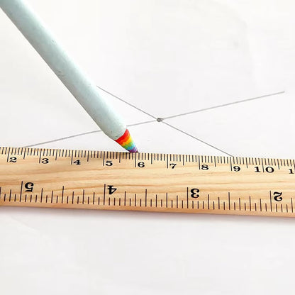 3 Pack Wooden Ruler (6, 8, 12 Inch) Wood Ruler Measuring Tool