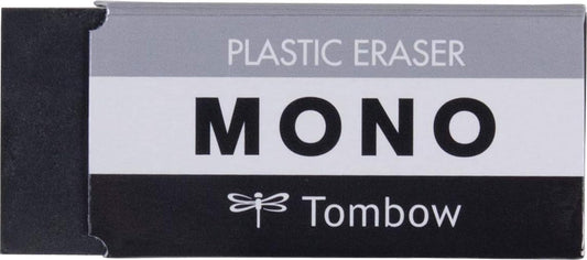 Tombow 57329 MONO Black Eraser, Medium. Cleanly Removes Marks Without Damaging Paper