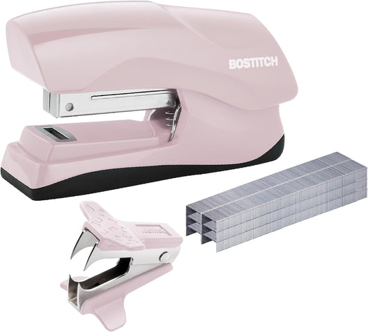 Bostitch Heavy Duty Stapler Value Pack, 40 Sheet Capacity, Pink
