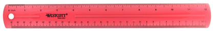 Westcott 16024 Jeweltone Plastic Ruler, 12-Inch, Purple