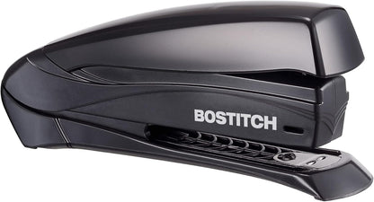 Bostitch Office Inspire 20 Sheet Stapler, One Finger, No Effort, Spring Powered Stapler, Black