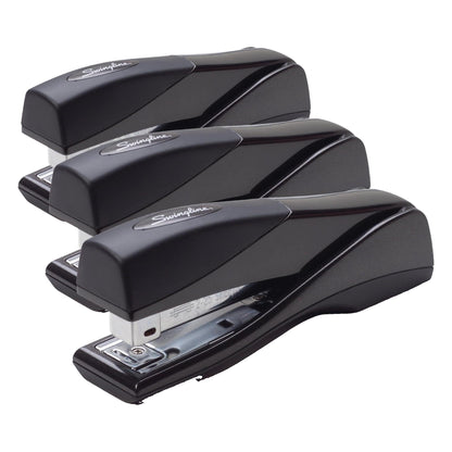 Swingline Stapler, Jam Free, Optima Grip Compact Size, Ergonomic Cushion, Metal, 25 Sheet Capacity, Silver (87816)
