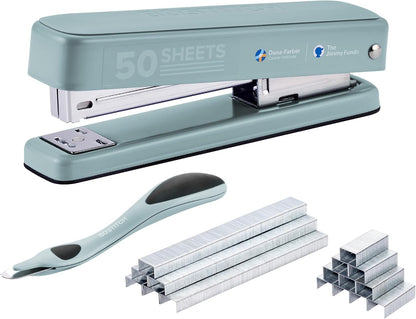 Bostitch Titan Heavy Duty 50 Sheet Stapler, 1750 Staples Included, Sage