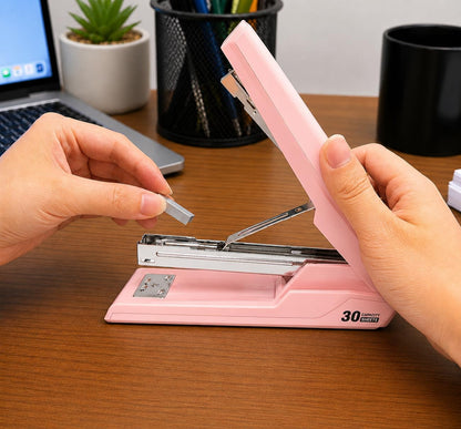 Metal Stapler with 830 Staples,Pink Stapler,Staplers for Desk