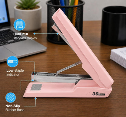Metal Stapler with 830 Staples,Pink Stapler,Staplers for Desk