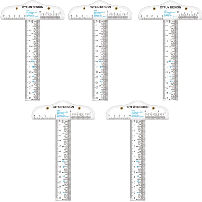 6 Inches Acrylic Clear T-Square Ruler,1 Pack,T Square Ruler,Transparent,T Ruler,for Crafting Drafting and General Layout Work Art Framing & Drafting Scrapbooking Crafting Arts Crafts Supplies Tools