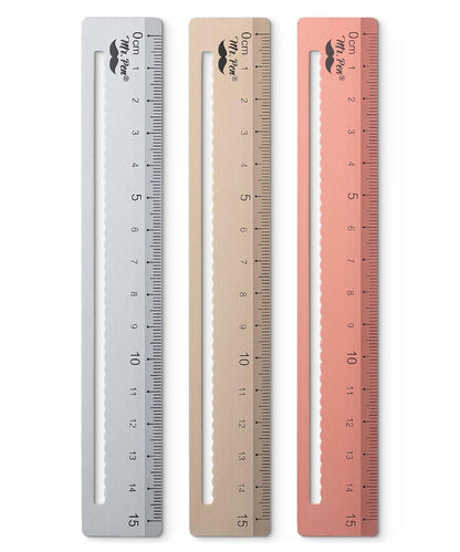Mr. Pen- Metal Rulers, 3 pcs, 15cm, Silver, Gold, Rose Gold